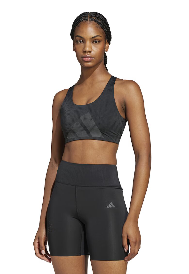 Adidas PERFORMANCE Bustiera cu decupaj pe spate pentru fitness - Negru