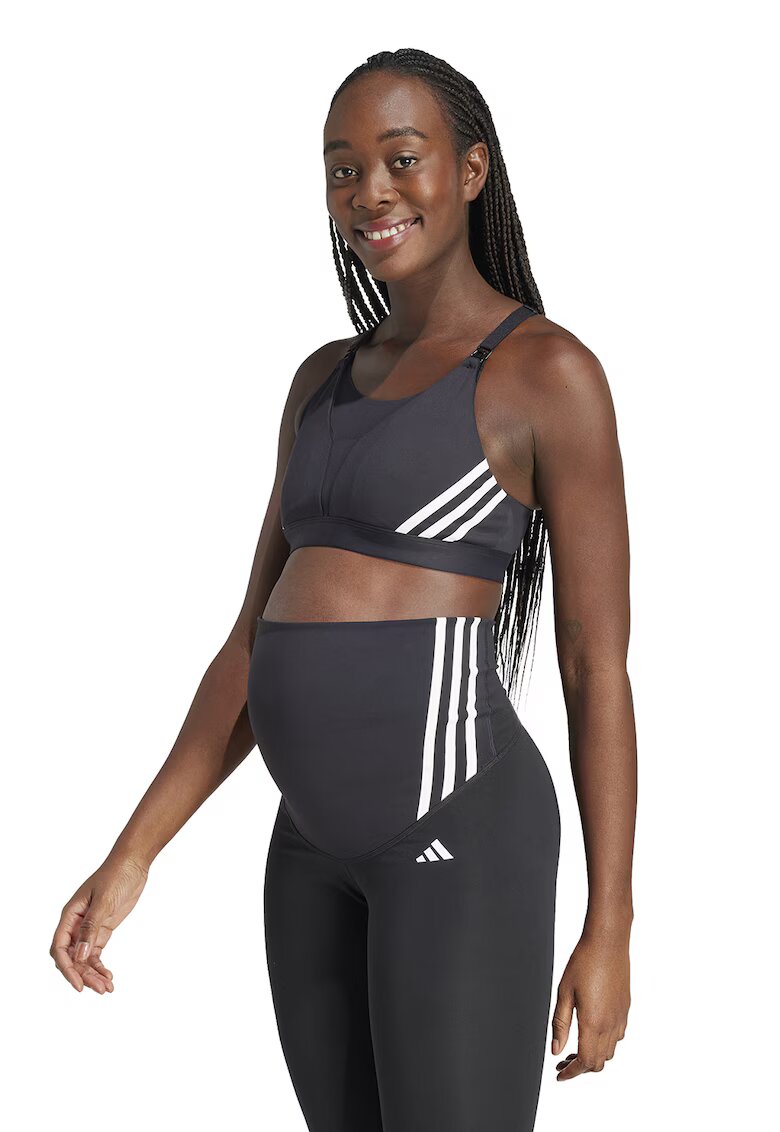 Adidas PERFORMANCE Bustiera cu logo - pentru gravide - Negru