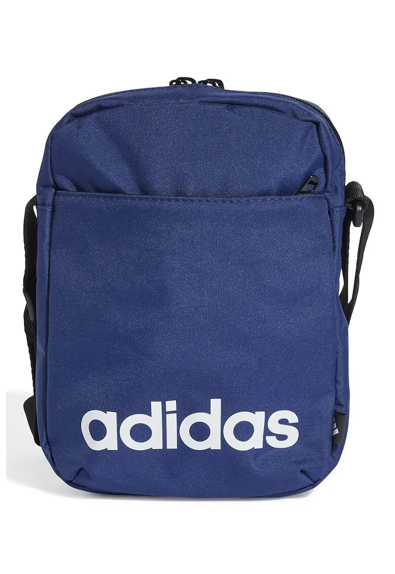 Adidas PERFORMANCE Geanta crossbody cu logo contrastant Linear - Alb/Albastru inchis