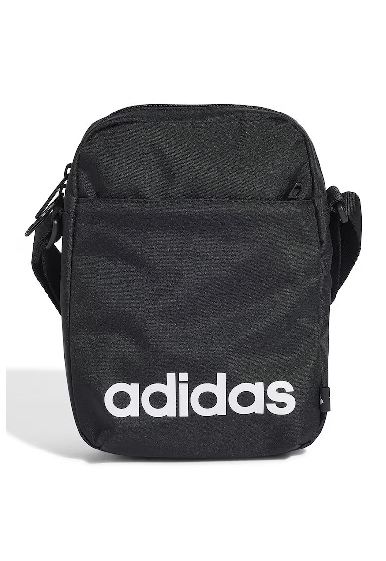 Adidas PERFORMANCE Geanta crossbody cu logo contrastant Linear - Alb/Negru