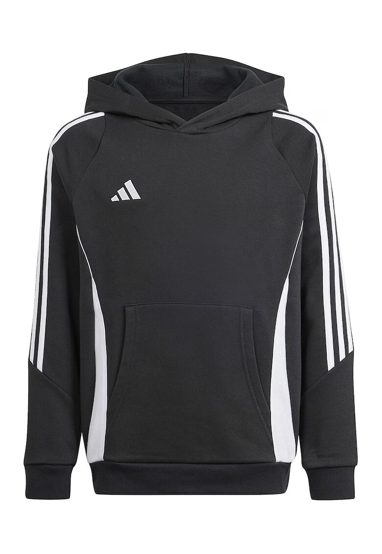 Adidas PERFORMANCE Hanorac cu buzunare kangaroo - pentru fotbal - Negru stins/Alb murdar