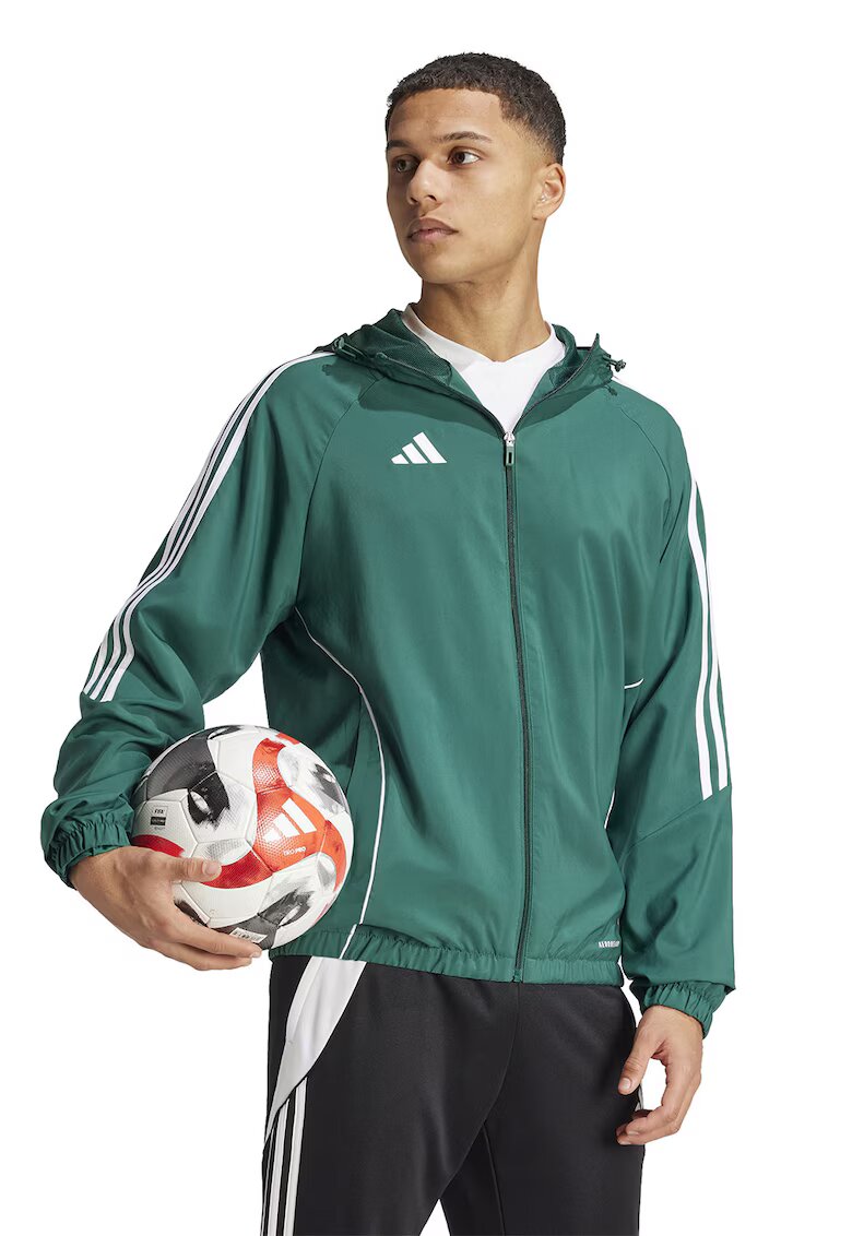 Adidas PERFORMANCE Jacheta cu maneci raglan - pentru fotbal Tiro 24 - Alb/Verde inchis