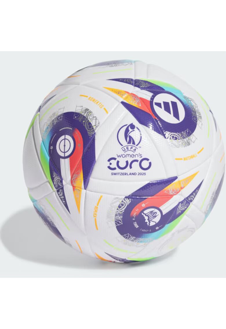 Adidas PERFORMANCE Minge de fotbal feminin Adidas Euro 2025 - Alb/Multicolor