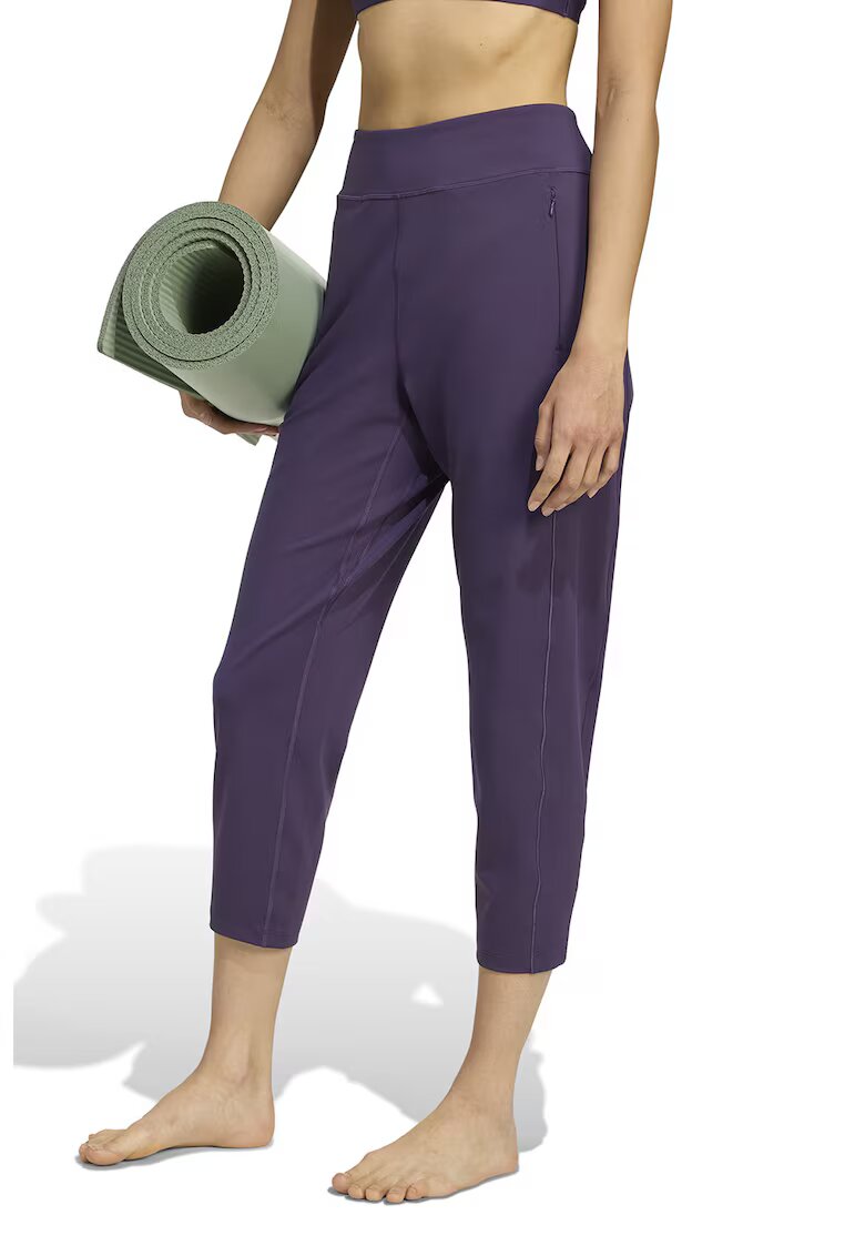 Adidas PERFORMANCE Pantaloni capri pentru fitness All Me Yoga Essentials - Ametist