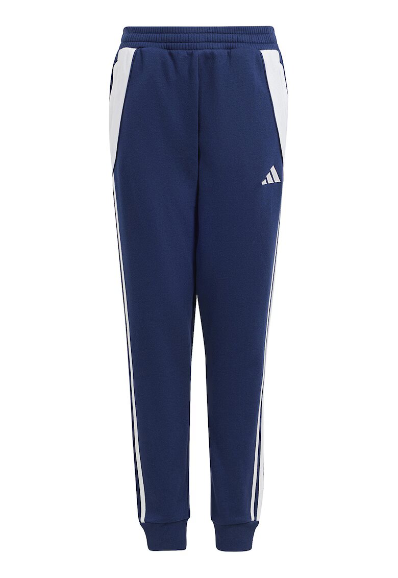 Adidas PERFORMANCE Pantaloni de trening din amestec de bumbac - pentru fotbal - Alb/Albastru royal