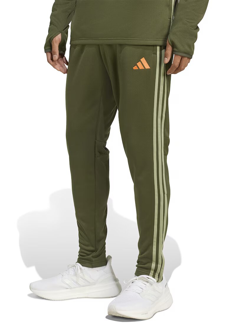 Adidas PERFORMANCE Pantaloni pentru fotbal cu slituri laterale - Kaki pal