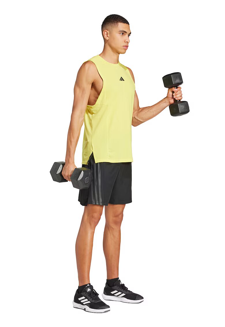 Adidas PERFORMANCE Pantaloni scurti cu buzunare cu fermoar pentru fitness - Negru