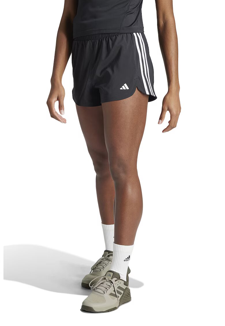 Adidas PERFORMANCE Pantaloni scurti cu logo pentru antrenament Pacer - Negru