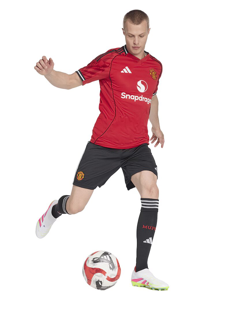 Adidas PERFORMANCE Pantaloni scurti cu logo pentru fotbal - Negru