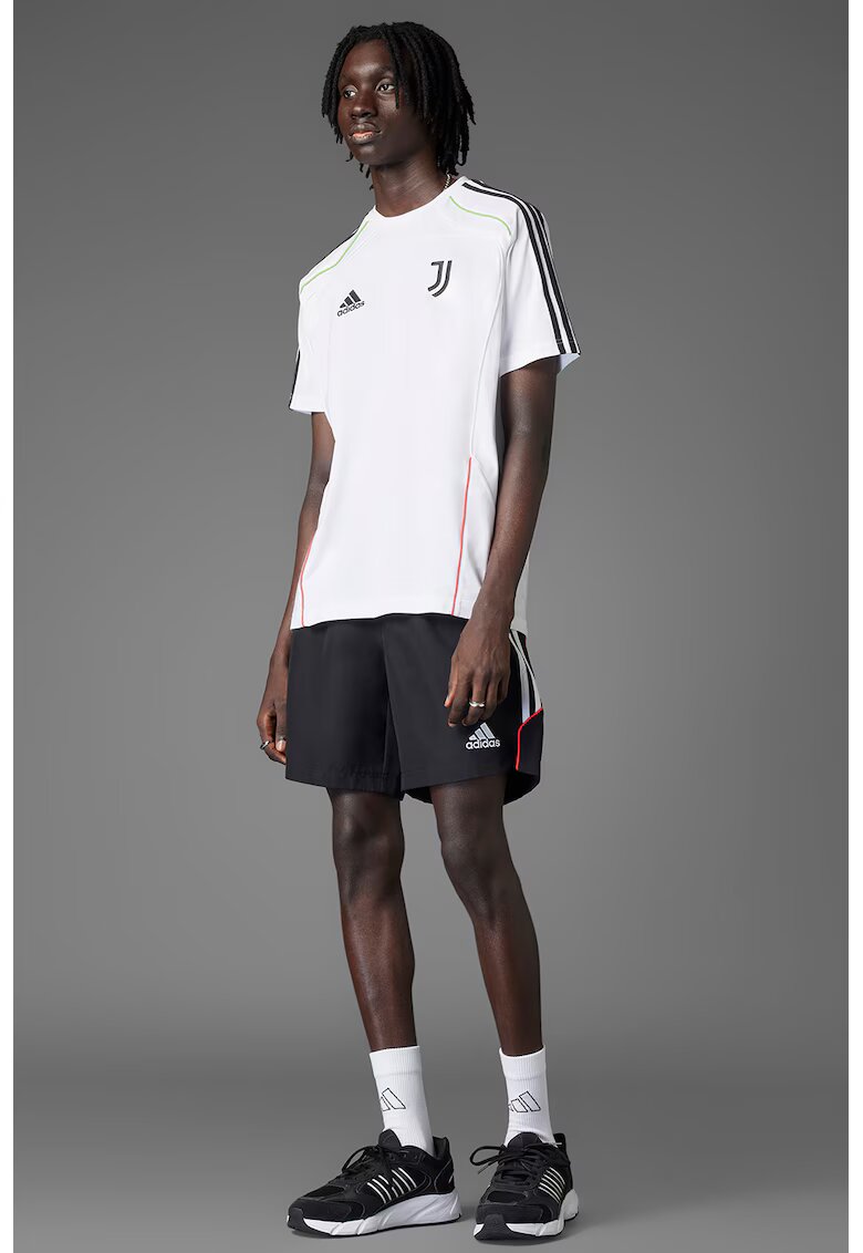 Adidas PERFORMANCE Pantaloni scurti cu snur pentru fotbal - Alb/Negru