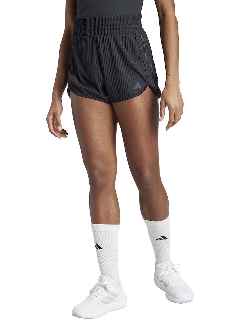 Adidas PERFORMANCE Pantaloni scurti striati pentru fitness Pacer - Negru
