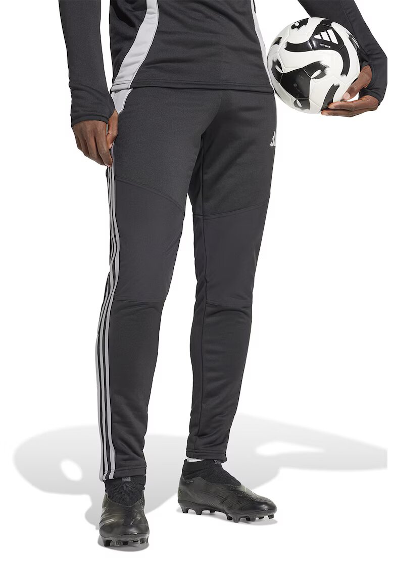 Adidas PERFORMANCE Pantaloni slim-fit pentru fotbal Tiro 24 - Negru/Alb murdar