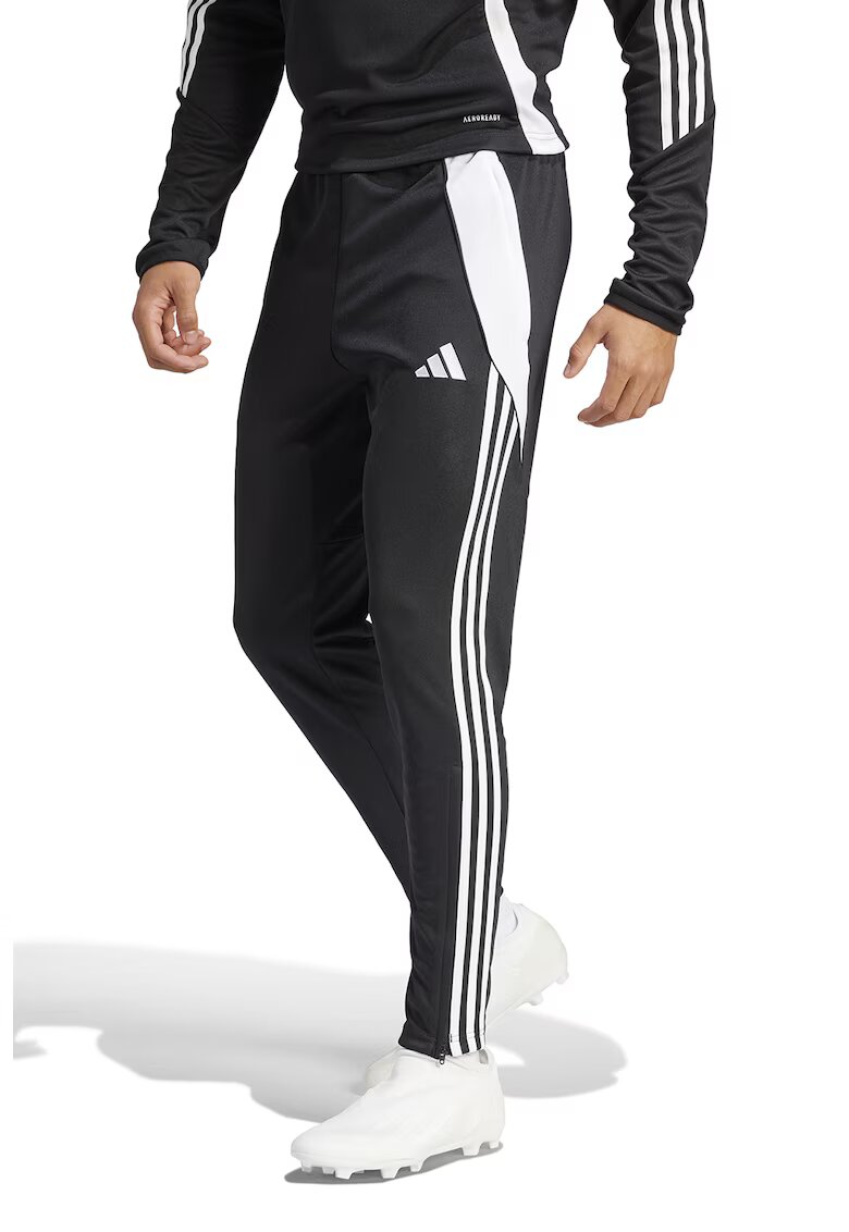 Adidas PERFORMANCE Pantaloni slim fit pentru fotbal Tiro24 - Alb/Negru