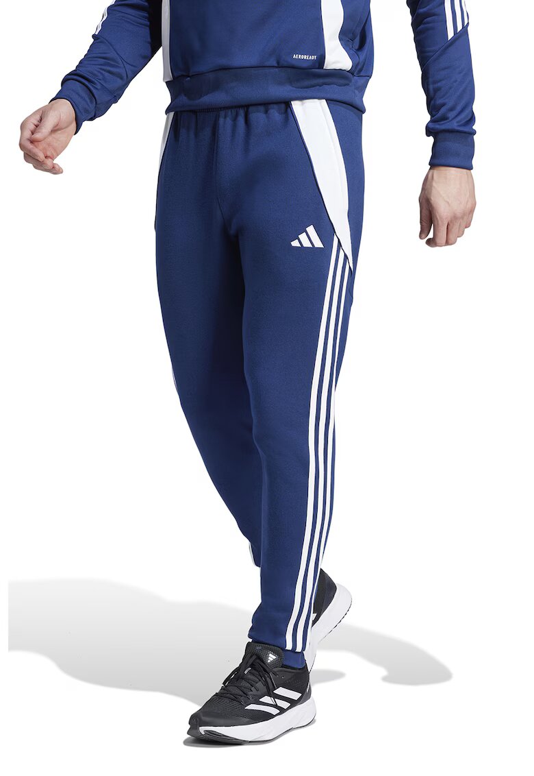 Adidas PERFORMANCE Pantaloni Tiro 24 pentru fotbal - Albastru inchis/Alb optic