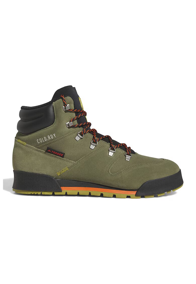 Adidas PERFORMANCE Pantofi cu finisaj impermeabil pentru drumetii Terrex Snowpitch - Negru stins/Kaki