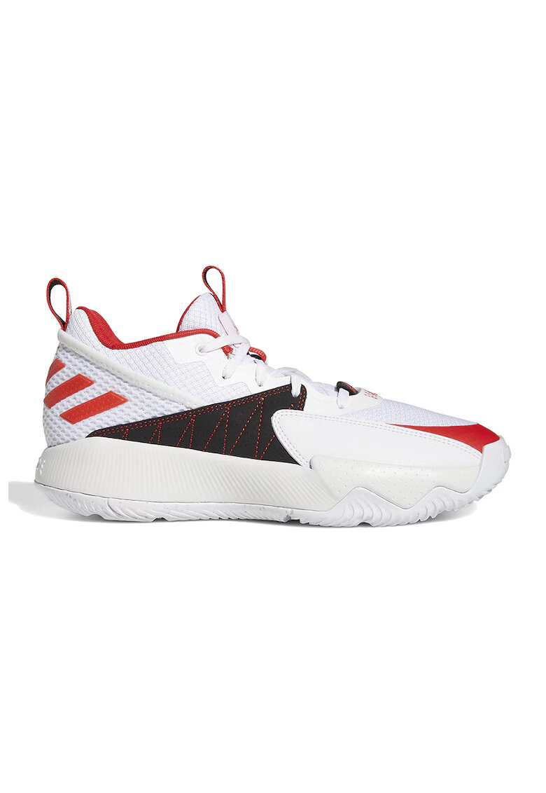 Adidas PERFORMANCE Pantofi cu insertii de plasa - pentru baschet Dame Certified - Alb/Negru/Caramiziu