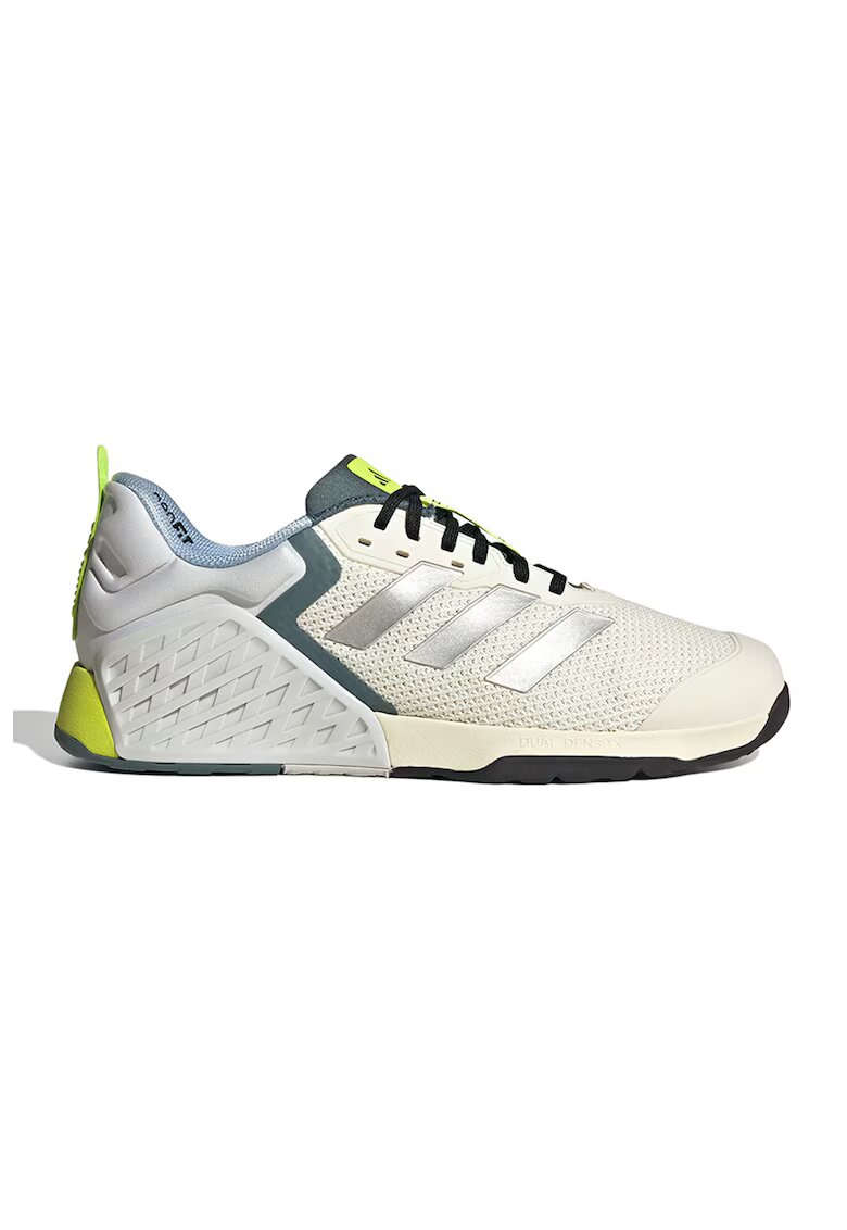 Adidas PERFORMANCE Pantofi cu logo pentru fitness Dropset 3 - Alb fildes/Argintiu