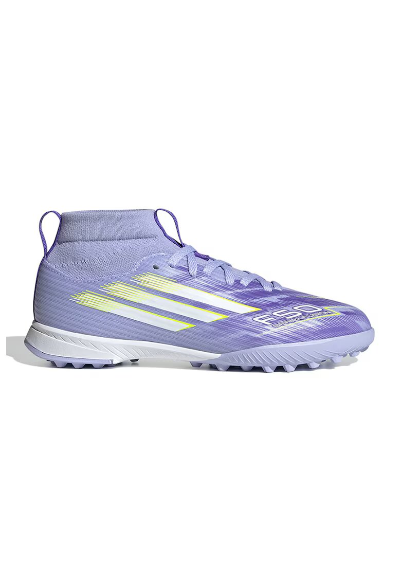 Adidas PERFORMANCE Pantofi cu model din material textil pentru fotbal F50 Spark Fusion League - Lila/Verde lime