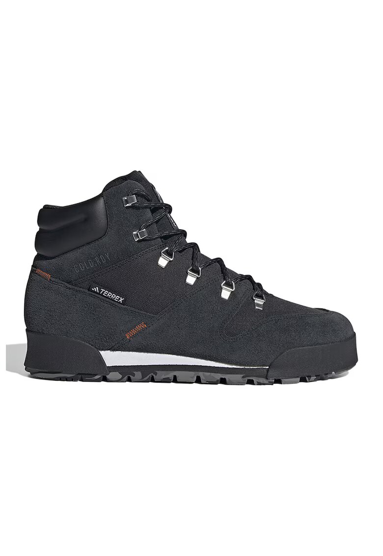 Adidas PERFORMANCE Pantofi cu segmente de piele intoarsa pentru drumetii Terrex Snowpitch - Negru