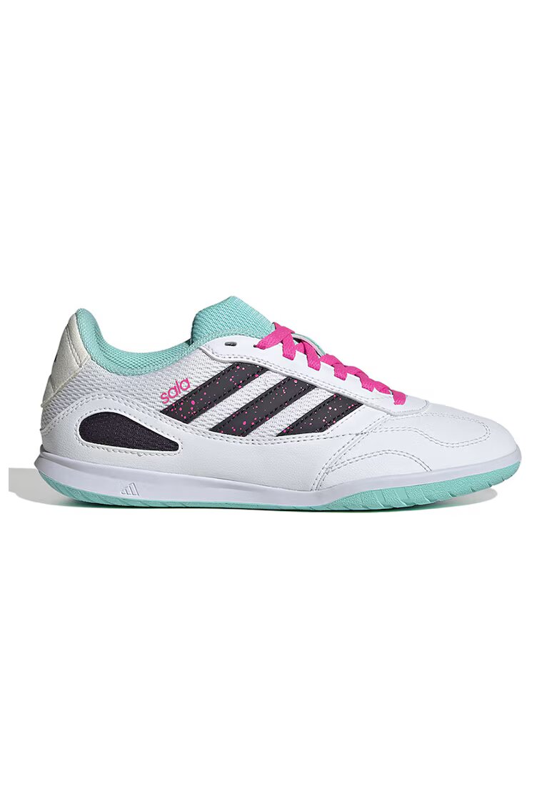 Adidas PERFORMANCE Pantofi din piele ecologica pentru fotbal Sala Competition III - Alb/Turcoaz