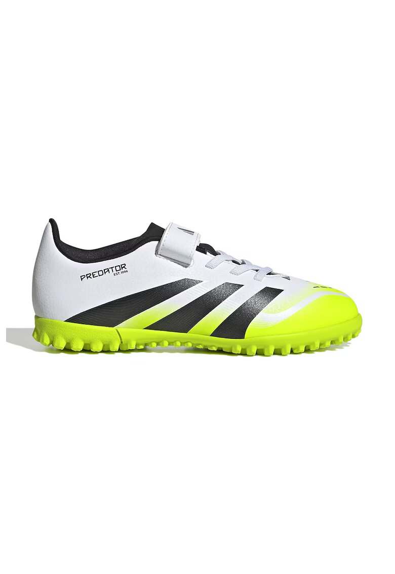 Adidas PERFORMANCE Pantofi pentru fotbal cu velcro Predator Club - Negru stins/Verde electric/Alb optic