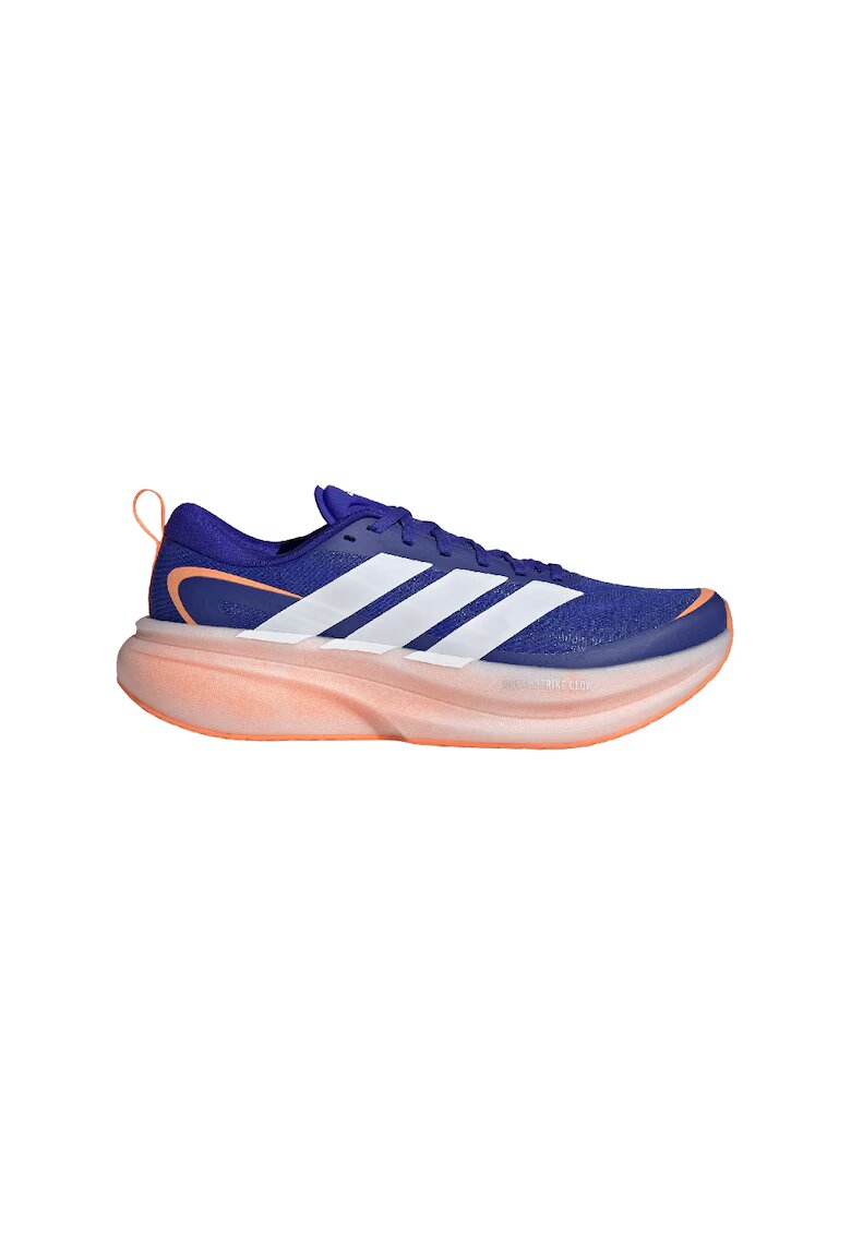 Adidas PERFORMANCE Pantofi Supernova Glide cu detalii reflectorizante pentru alergare - Alb/Portocaliu/Albastru royal