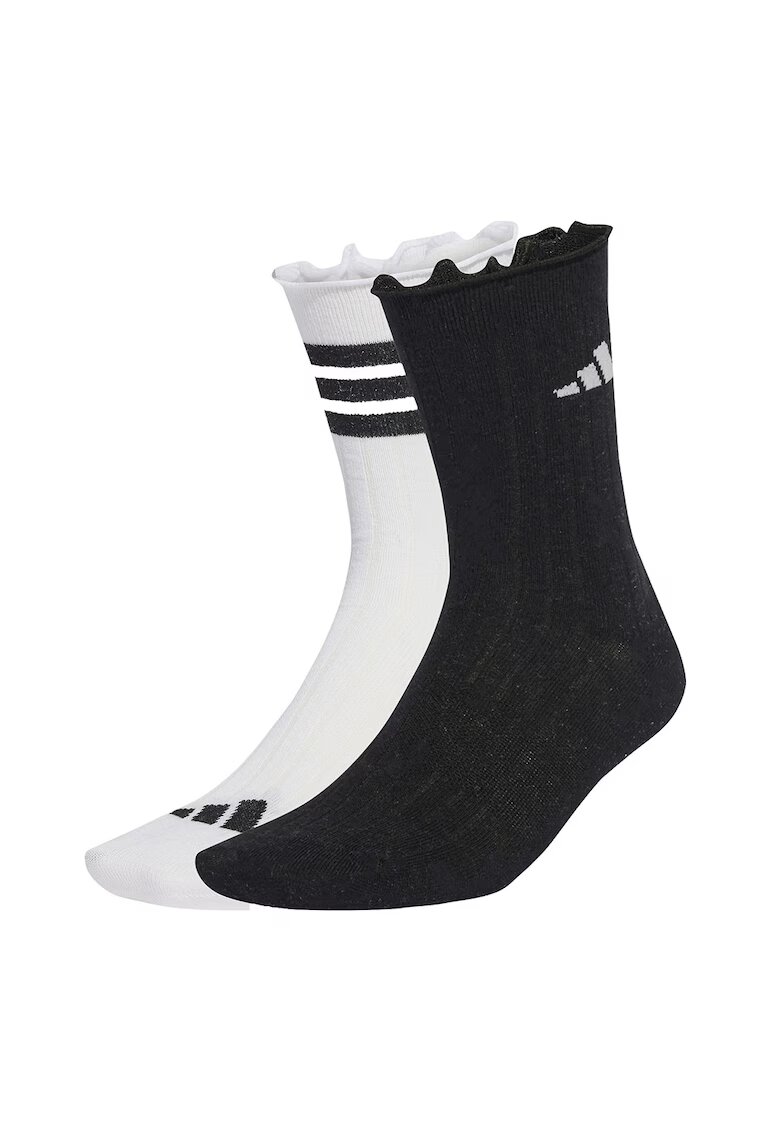 Adidas PERFORMANCE Set 2 perechi unisex de sosete Glow - Alb/Negru