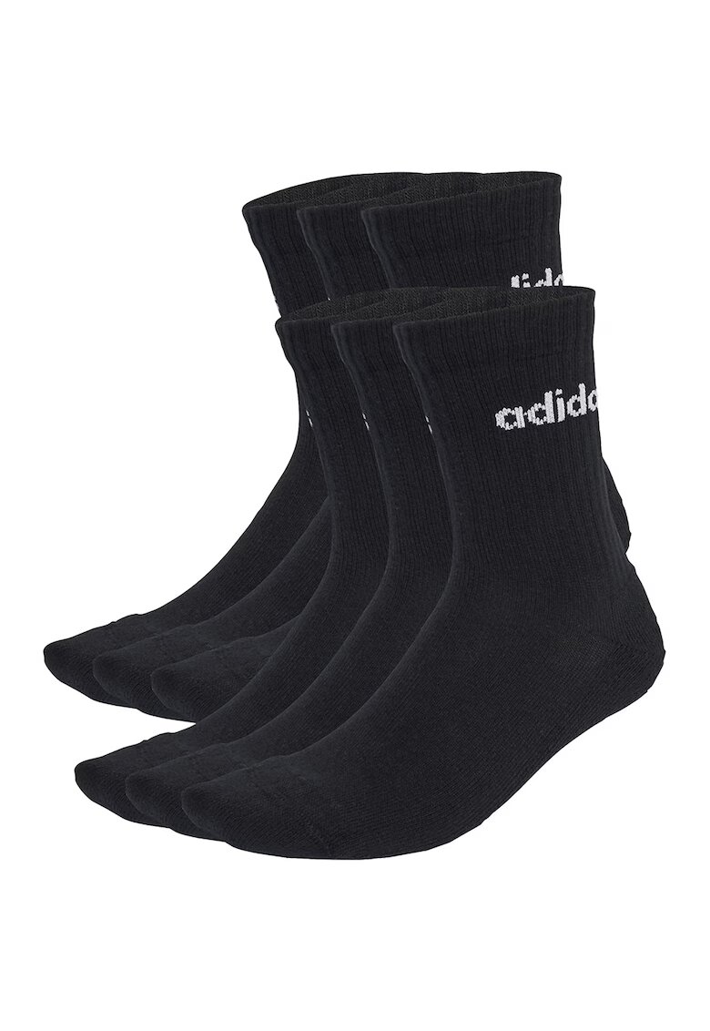 Adidas PERFORMANCE Set de 6 perechi de sosete - Negru stins/Alb murdar