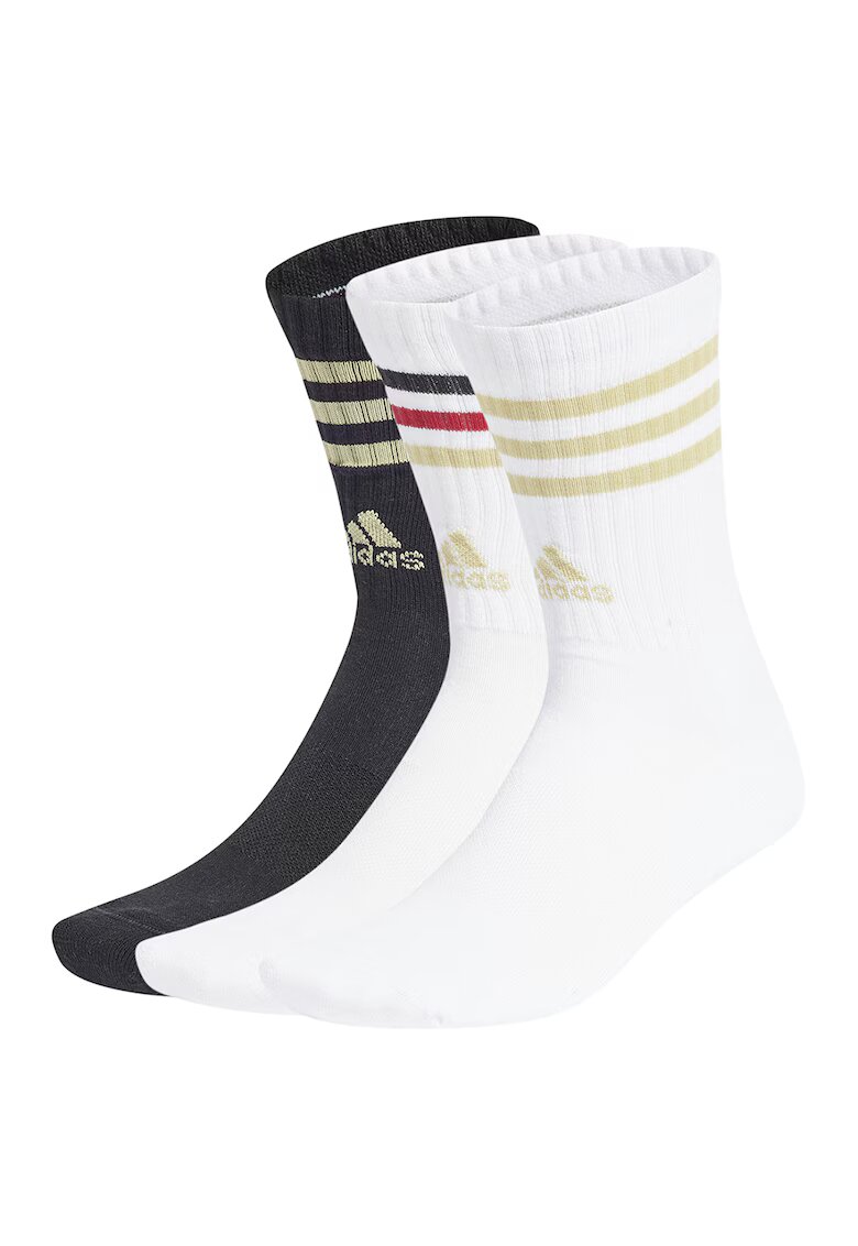 Adidas PERFORMANCE Set de sosete lungi unisex - 3 perechi - Alb/Negru/Bej