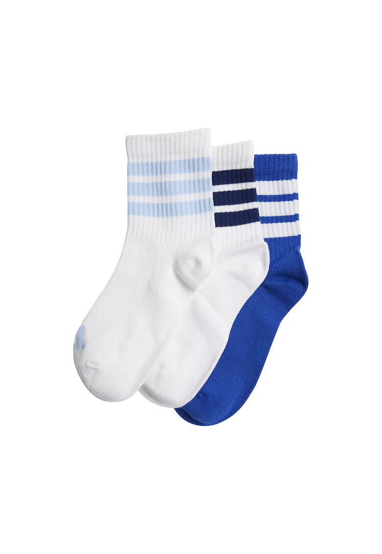 Adidas PERFORMANCE Set de sosete scurte - 3 perechi - Alb/Albastru royal