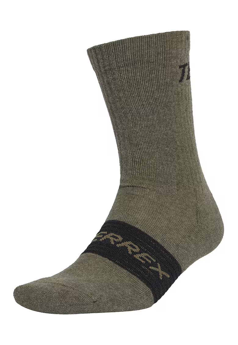 Adidas PERFORMANCE Sosete din amestec de bumbac pentru drumetii Terrex - Negru/Kaki