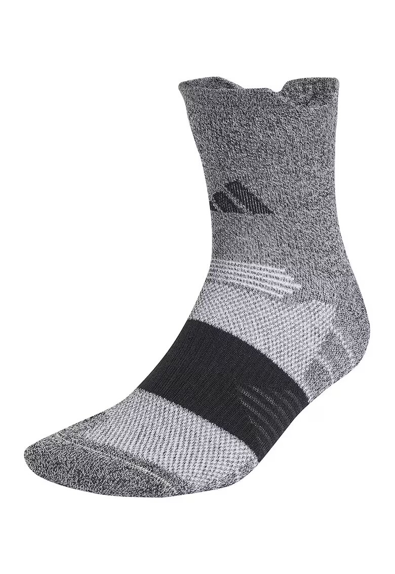 Adidas PERFORMANCE Sosete unisex din amestesc de lyocell cu detaliu logo - pentru alergare - Negru/Gri inchis melange