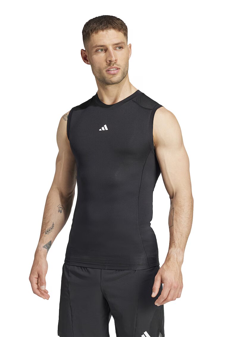 Adidas PERFORMANCE Top slim fit pentru fitness - Negru