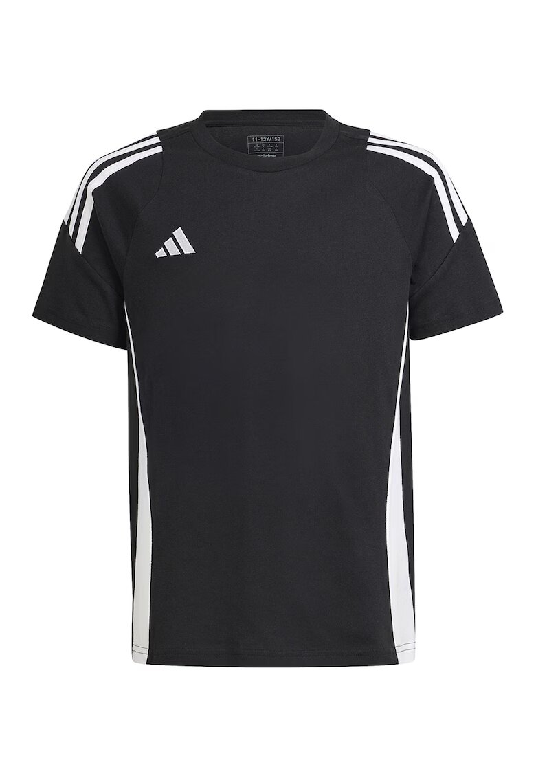 Adidas PERFORMANCE Tricou cu decolteu la baza gatului - pentru fotbal - Alb/Negru