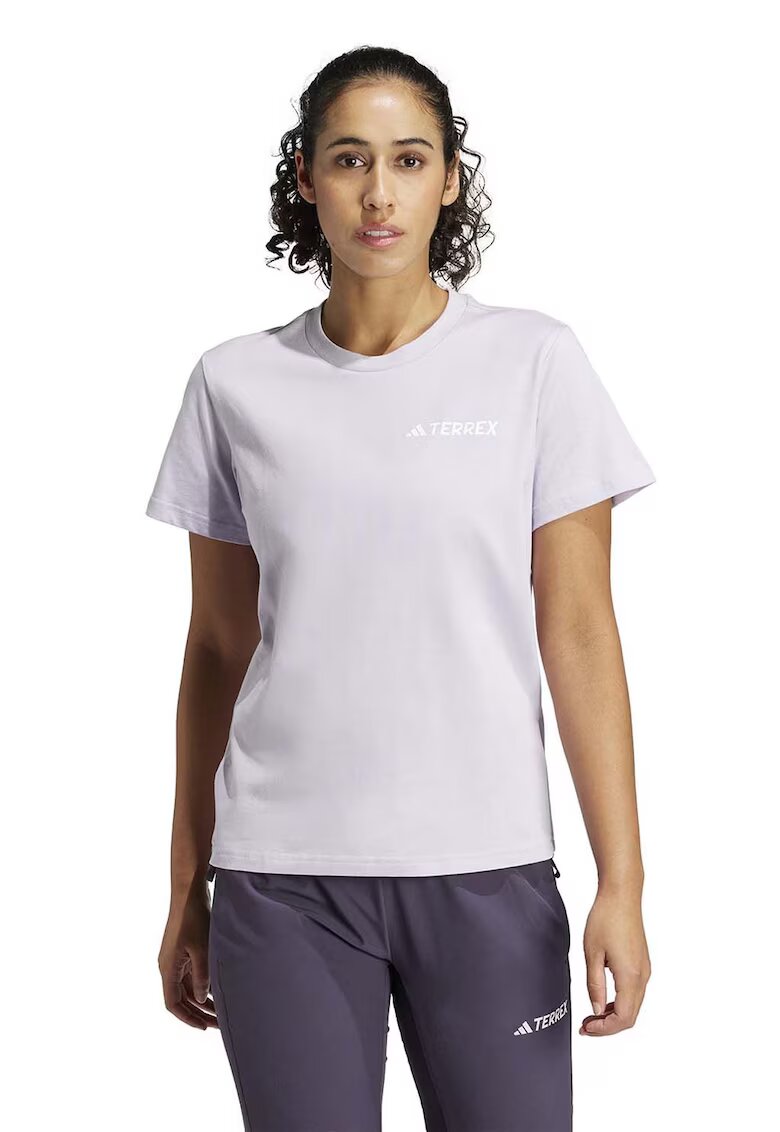Adidas PERFORMANCE Tricou cu imprimeu pentru drumetii - Lila