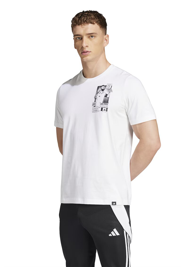 Adidas PERFORMANCE Tricou pentru fotbal Messi - Alb