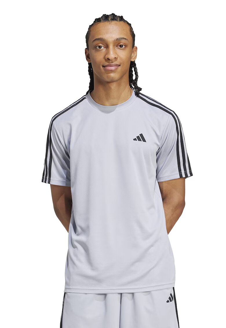 Adidas PERFORMANCE Tricou regular fit cu logo pentru fitness - Negru/Alb murdar