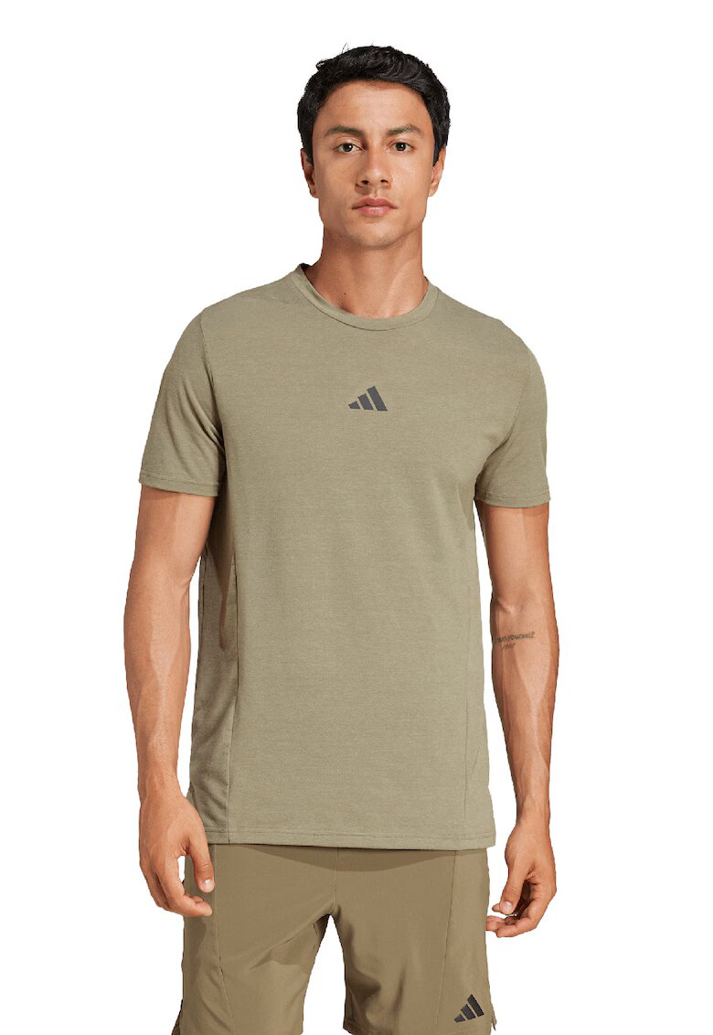 Adidas PERFORMANCE Tricou slim fit pentru fitness D4T - Verde inchis