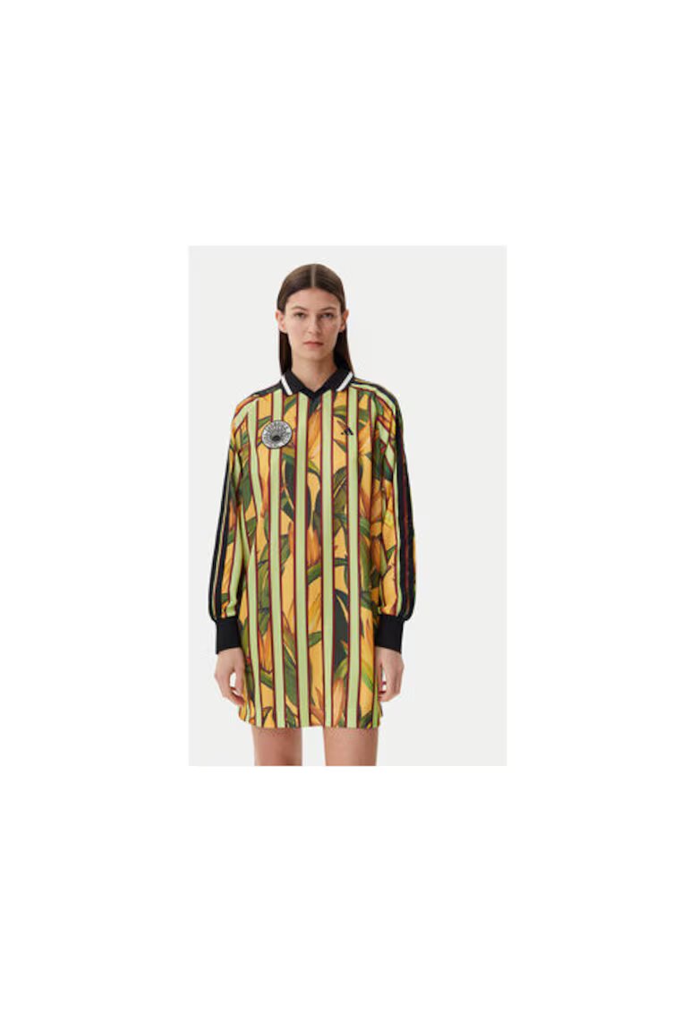 adidas Rochie cu maneca lunga - guler si model floral