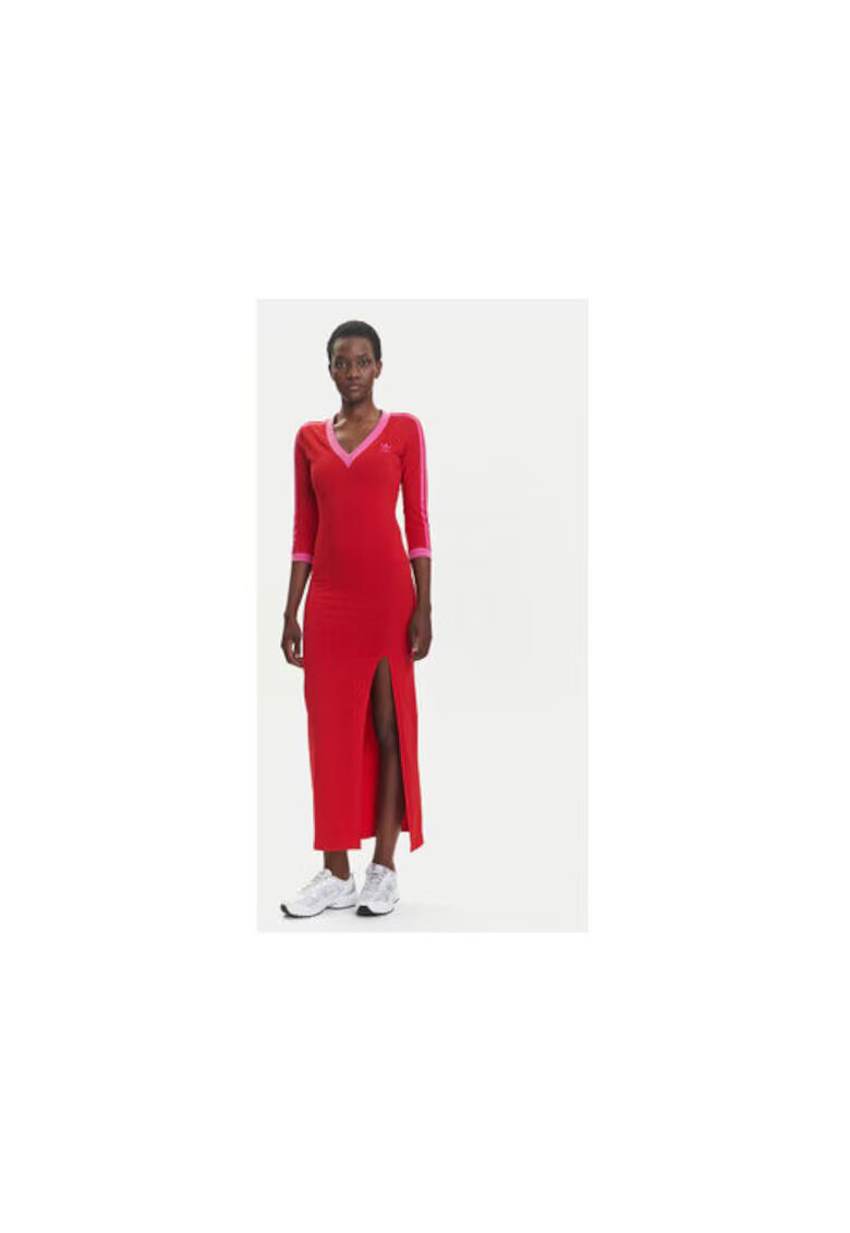 adidas Rochie lunga casual din bumbac cu maneci lungi