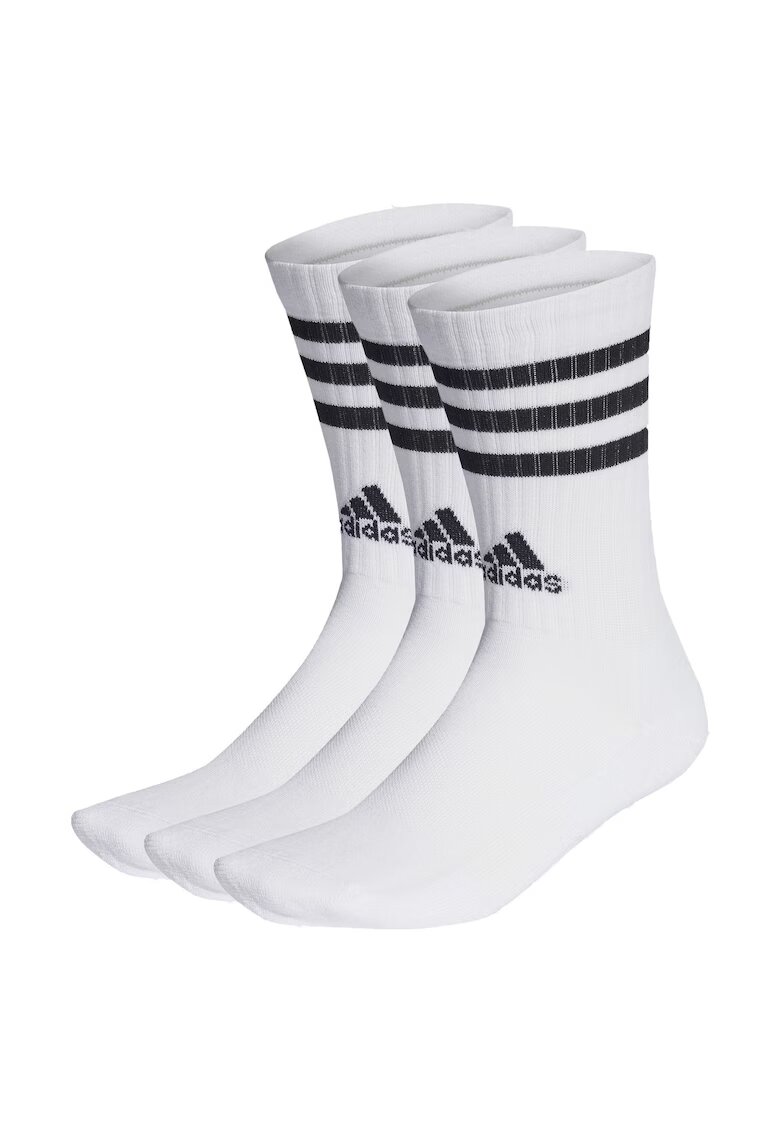 adidas Set 3 perechi sosete barbati - Bumbac - Alb - Alb