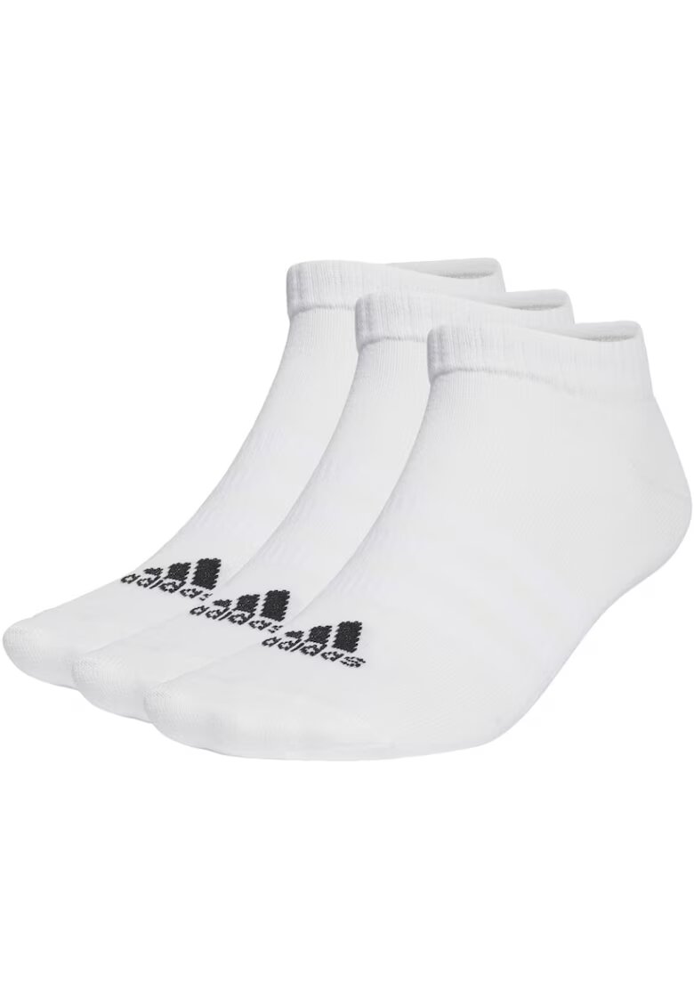 adidas Set 3 perechi sosete Thin and Light Sportswear Low-Cut - Alb