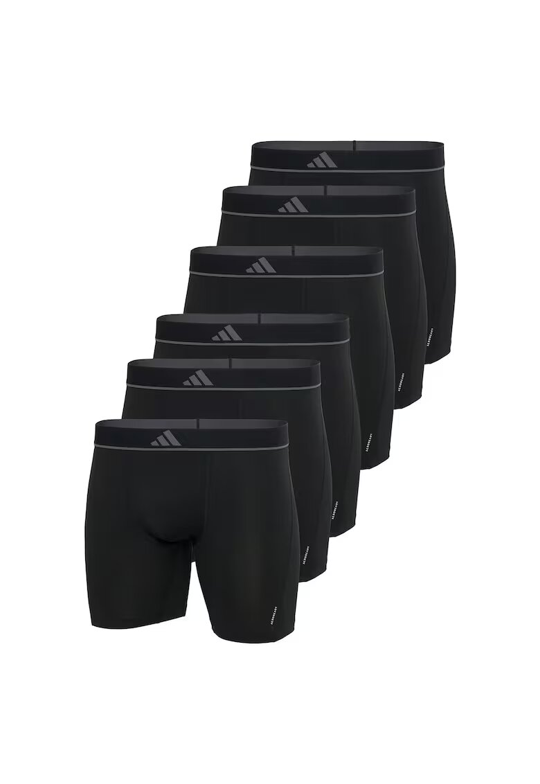 adidas Set de boxeri cu banda logo elastica - 6 perechi - Negru