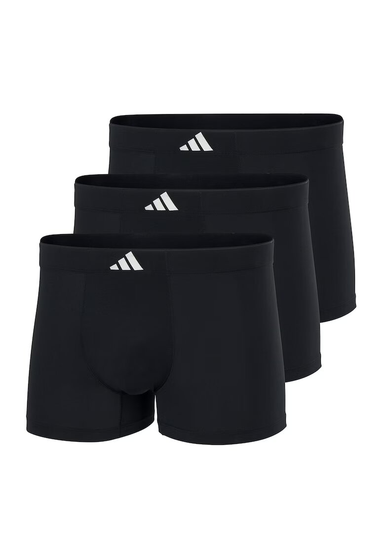 adidas Set de boxeri cu logo- 3 perechi - Negru