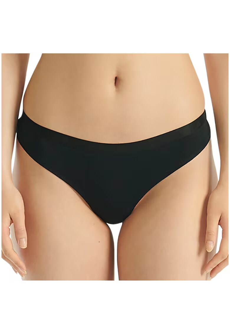 adidas Set de chiloti tanga din amestec de bumbac - 3 perechi - Negru