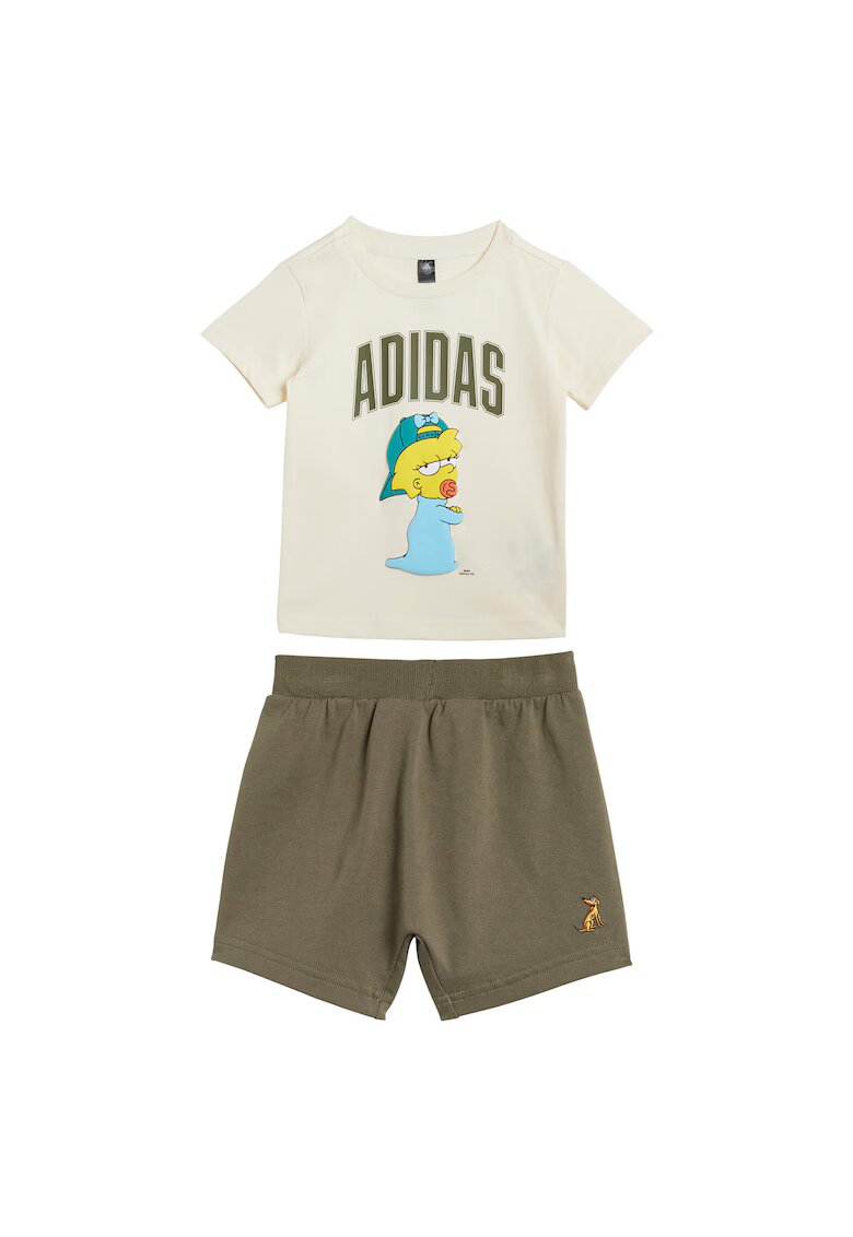 adidas Set tricou si pantaloni scurti cu print