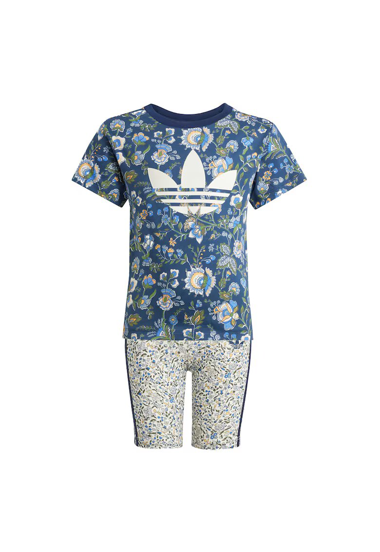 adidas Set Tricou si pantaloni scurti sport fete multicolor