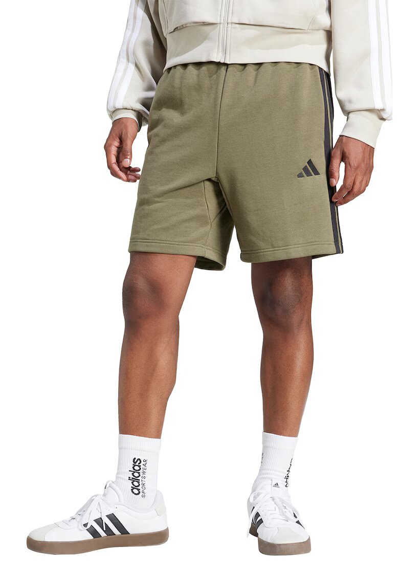 ADIDAS SPORTSWEAR Bermude Essentials 3-Stripes - Negru/Kaki