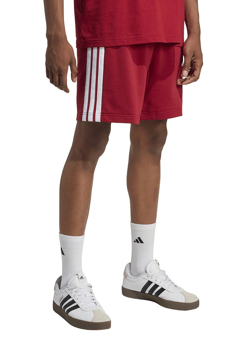 ADIDAS SPORTSWEAR Bermude Essentials 3-Stripes - Rosu/Alb