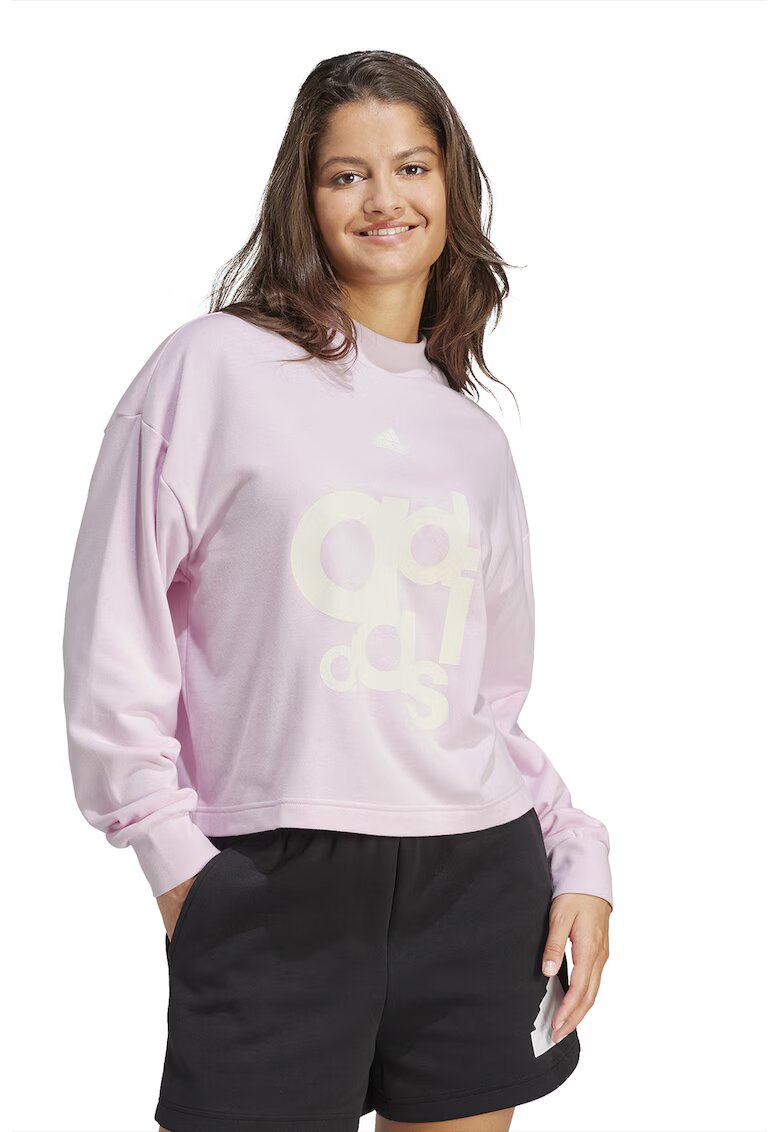 ADIDAS SPORTSWEAR Bluza de trening cu imprimeu logo - Roz pal